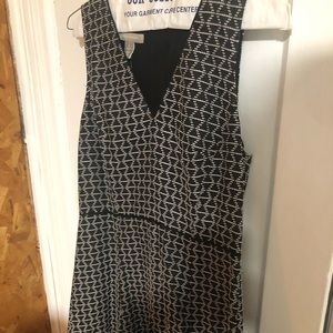 Banana Republic Black&White Fit&Flare Dress 12 NWT